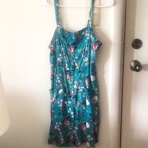 Turquoise dress. Creative & colorful. Size small.